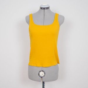 Madewell Goldenrod Yellow Ribbed Tank Top Size XXS